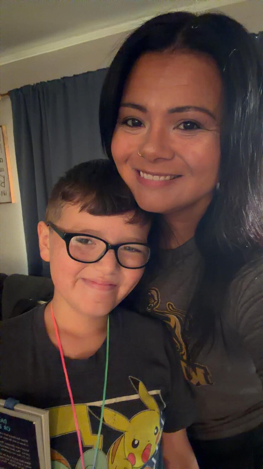 Iowa residents McKayla Muniz and her son pose for a selfie in an undated photo. Muniz said it’s been difficult understanding what waiver services her son is eligible for.