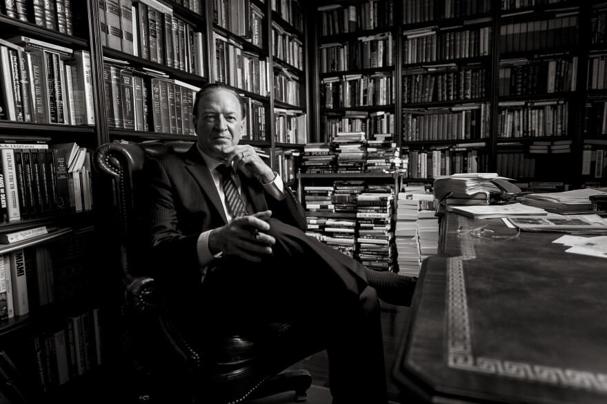 In a photo provided by Nick Garcia shows, Roy Black in his firm’s offices in Miami in 2012.