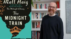The cover of "The Midnight Train" and author Matt Haig. (Courtesy of Viking Books and Ken Laily)
