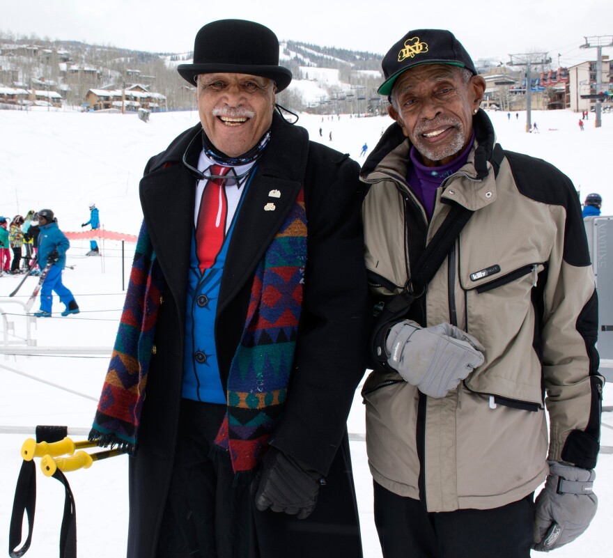 Art Clay, 78, of Chicago (left) and Ben Finley, 76, of Los Angeles (right) co-founded the National Brotherhood of Skiers 42 years ago.