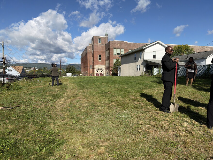 The future site of the Welby Court Community & Resilience Affordable Housing Project in South Scranton.