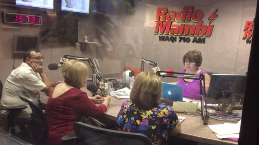 Radio Mambi in Coral Gables, Fla., where the Bush family now lives.