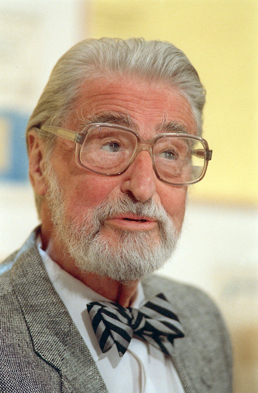 Dr. Seuss, shown above in 1987, delighted generations of children with his playful rhymes and illustrations of fantastical creatures and places. He died in 1991.