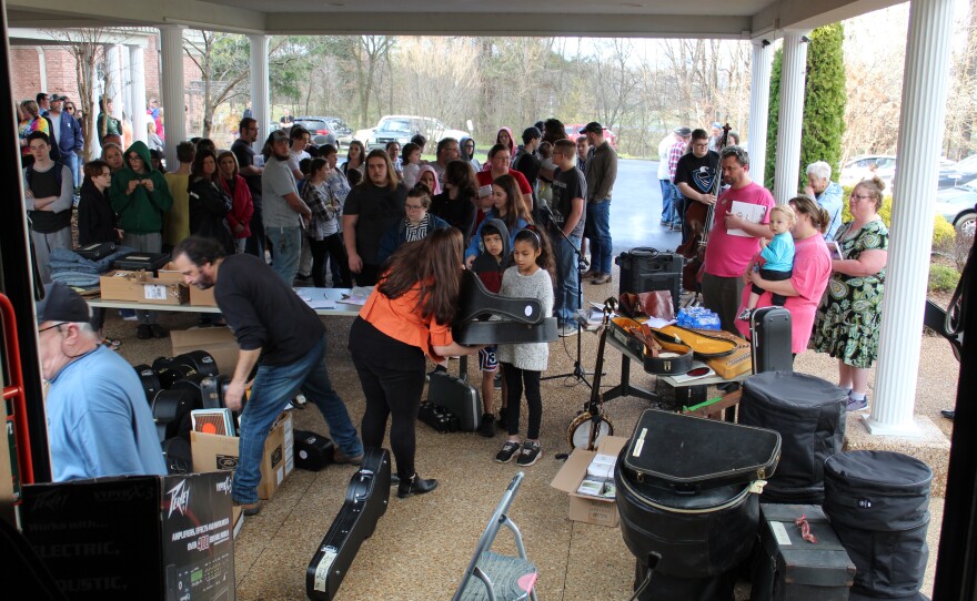 More than 800 musical instruments were given away in Mayfield, Dawson Springs and Owensboro to children and adults who lost theirs in the December 2021 tornadoes that devastated many communities across Kentucky.