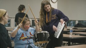 The United Sound band rehearses at the University of Evansville.