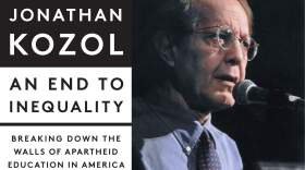 The cover of "An End to Inequality" and author Jonathan Kozol. (Courtesy)
