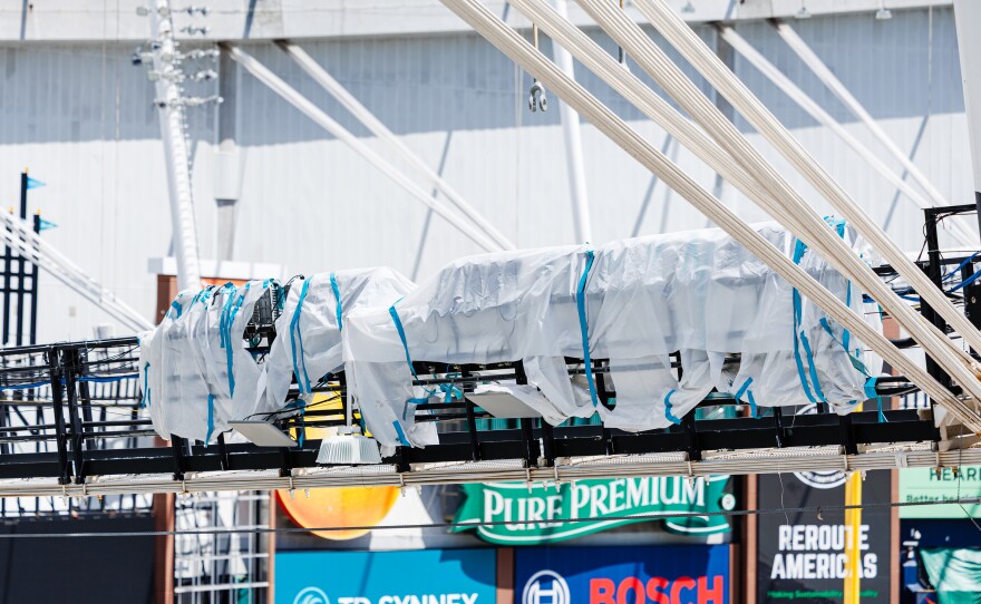 The City of St. Petersburg is working on Tropicana Field to get the stadium ready for the Tampa Bay Rays' 2026 season.