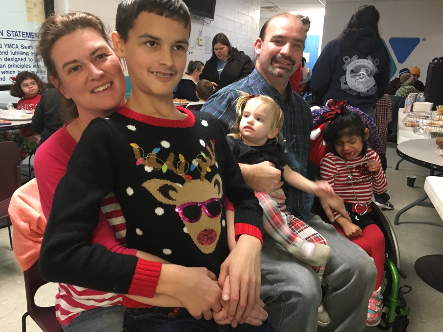 The Merritt family participated in the Sensitive Santa event in Richmond.