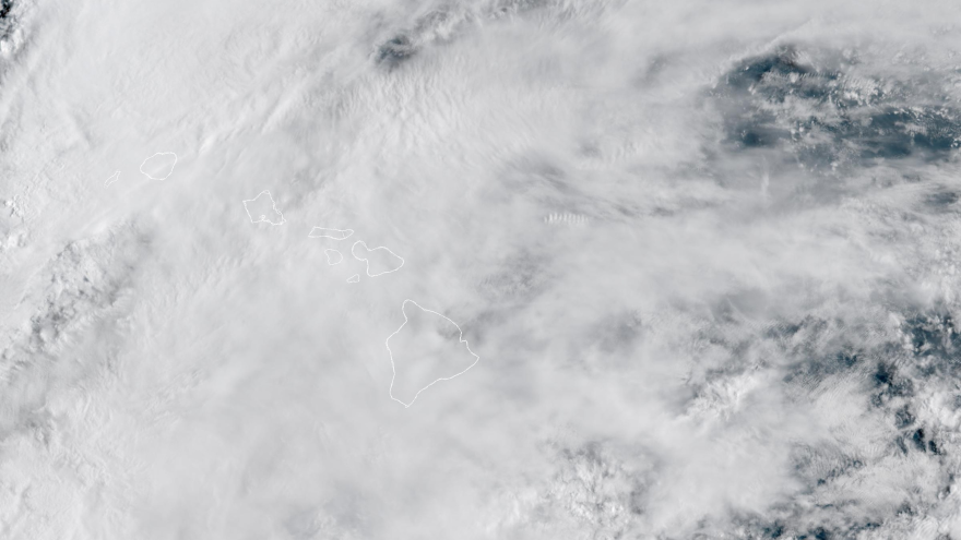 NOAA imagery of the Hawaiian Islands on Apr. 9 at 8:20 a.m.