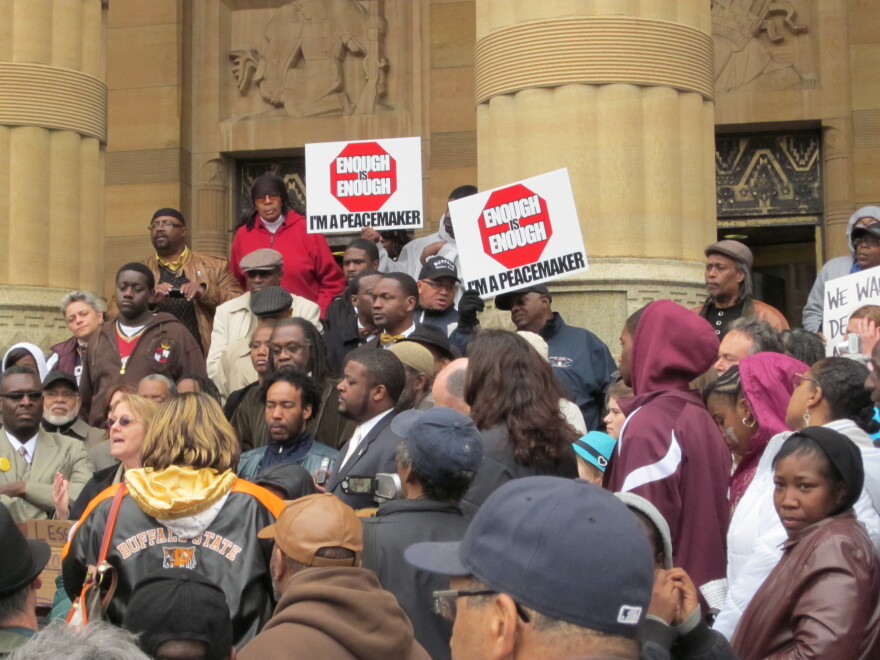 Parents, students & supporters rally against School District on steps of City Hall