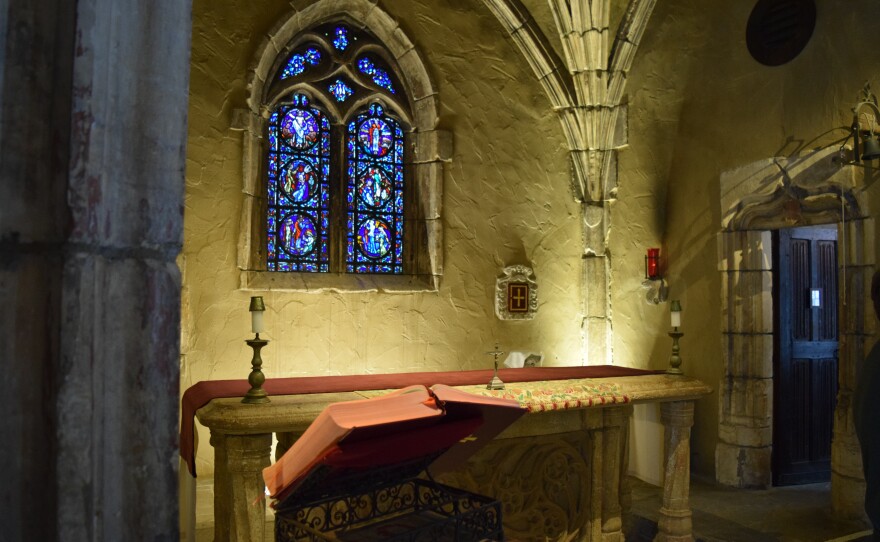 The altar in the St. Joan of Arc Chapel dates back to the 13th century and was from Ireland.