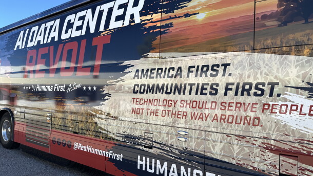 Humans First bus tour