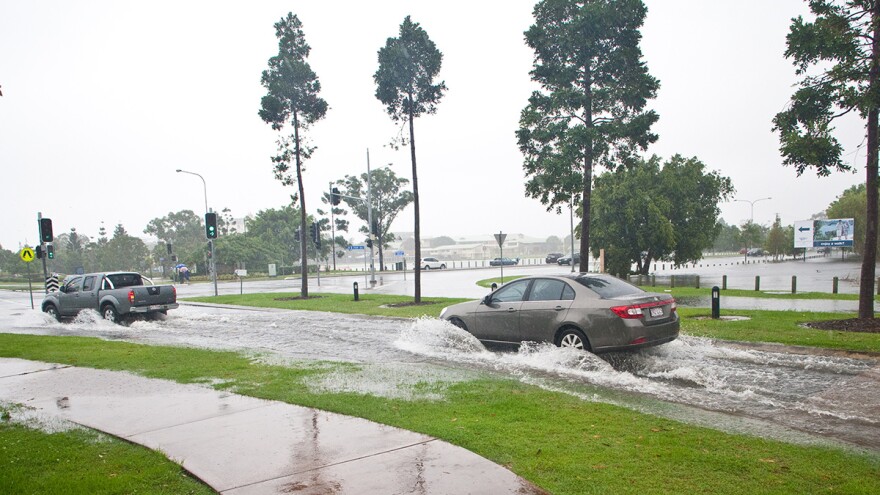 Photo by Simon Morris, Flikr. The Community Rating System discounts peoples' flood insurance rates if they live in cities that take steps to mitigate flooding.
