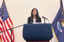 Michigan Attorney General Dana Nessel announces a lawsuit against FKI Hardware over PFAS contamination in Grand Rapids on September 29, 2022.