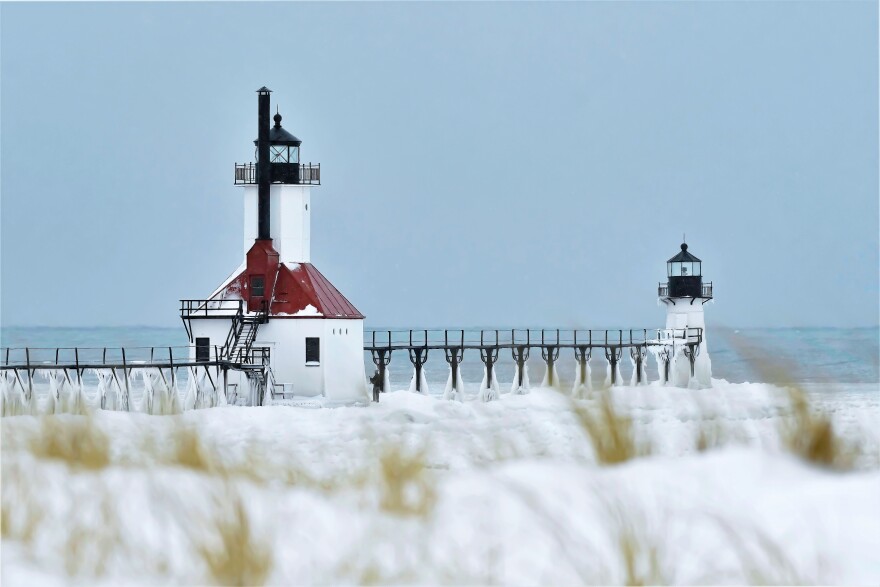 The lights of St. Joseph's North Pier. The IJC wants to know if you think Great Lakes water quality is getting better or worse.