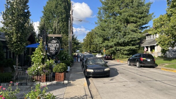 The outside of Kenwick Table, a coffee shop in Lexington's Kenwick neighborhood, on Aug. 20, 2026.