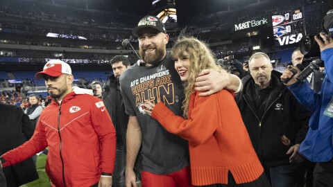 Kansas City Chiefs tight end Travis Kelce and Taylor Swift announced their engagement on Instagram on Aug. 26, 2025.