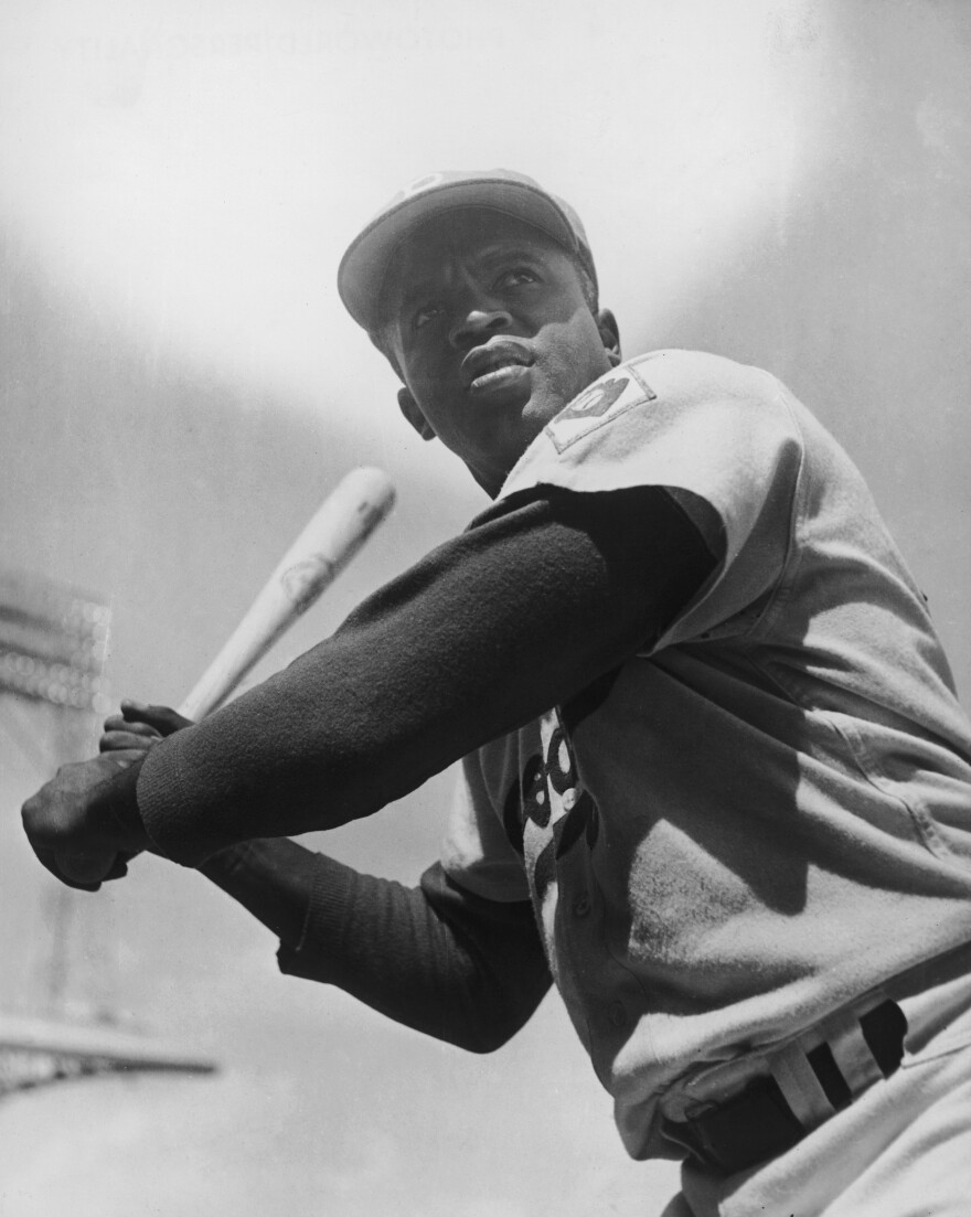 When Jackie Robinson (pictured here circa 1950) first stepped onto the field for the Brooklyn Dodgers in 1947, he became the first African-American player in the major leagues.