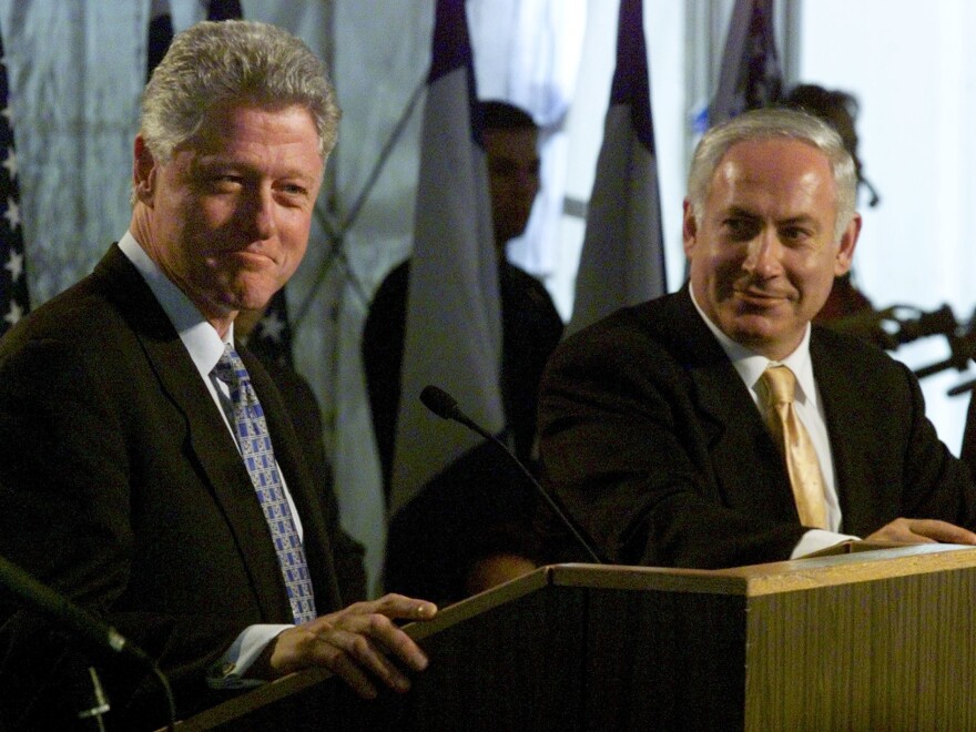 President Clinton faced questions about impeachment during a December 1998 press conference with Israeli Prime Minister Benjamin Netanyahu.