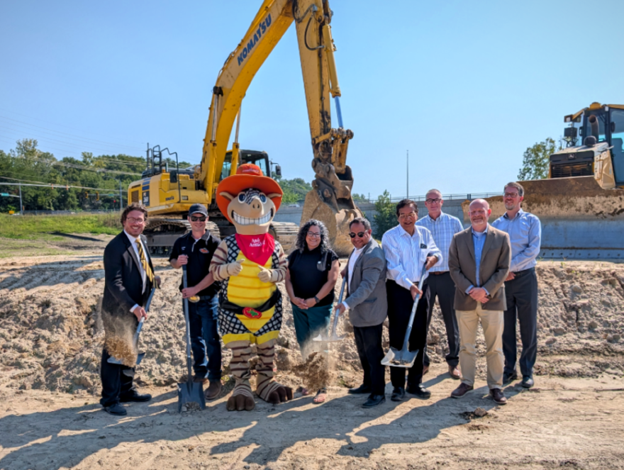 Moline Mayor Sangeetha Rayapati and city officials take part in a groundbreaking for the new Texas Roadhouse, at 3620 38th Ave., on Wednesday, Aug. 26, 2026.