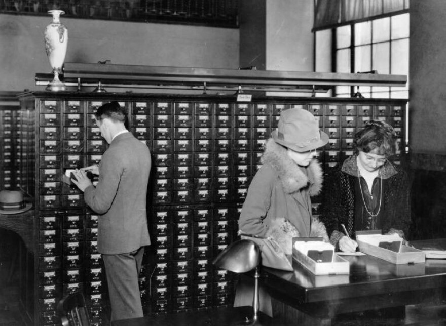 Cleveland Public Library card catalog