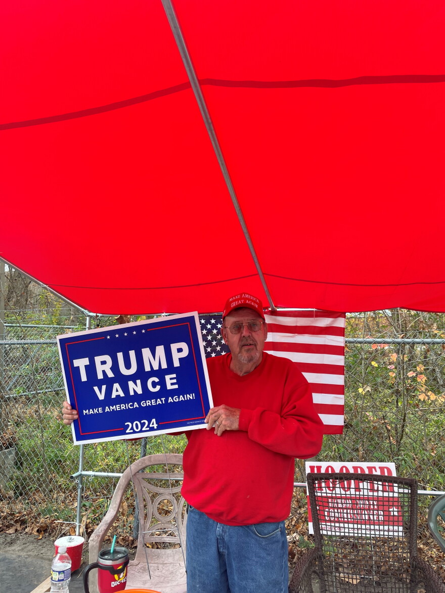 Danny Keever was campaigning for the Republican Party in Jackson County.