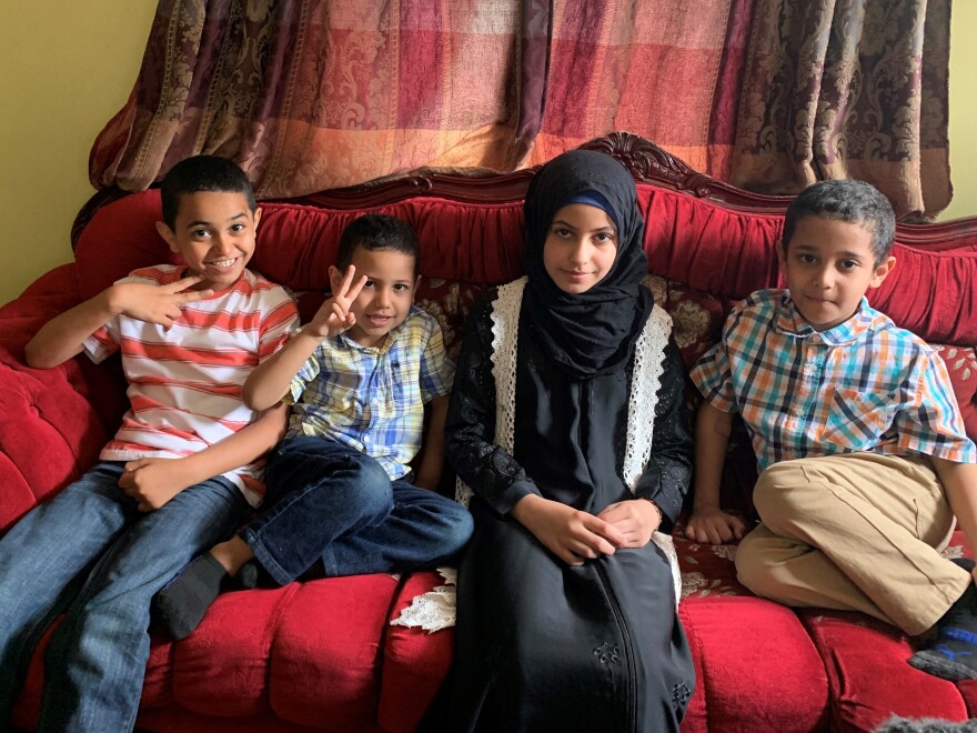 From Left: Ahmed Mohsin, 8, Muslim Mohsin, 3, Sara Mohsin, 12 and Albukhari Mohsin, 6.