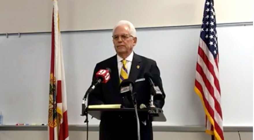 Ocala Mayor Kent Guinn discusses the sexual harassment allegations against Ocala Chief of Police, Greg Graham, on Monday, September 19, 2016 in Ocala, Fla.
