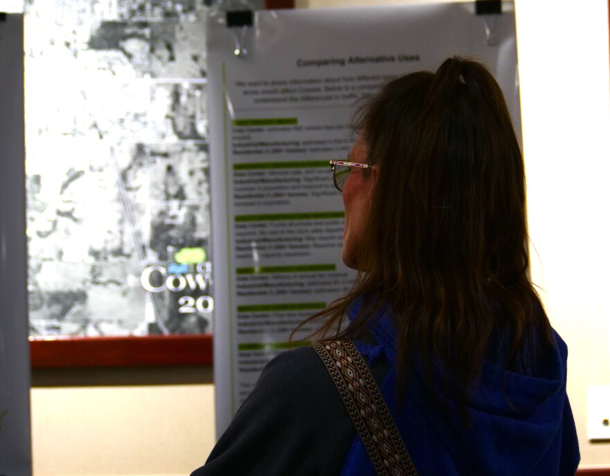 Attendees gathered at Coweta City Hall in October to learn about a proposed data center in their community.