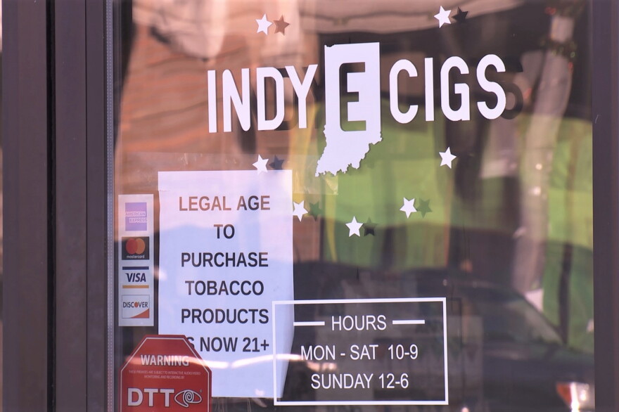 Indy E-Cigs, a smoke and vape shop.