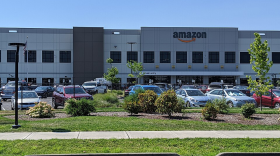 A file photo of Amazon's Troutdale, Oregon warehouse/fulfillment center seen from street from July, 2020.