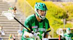 Kyle Hartzell (#61) of the California Redwoods during the 2026 PLL Regular Season, The Week 6 match up of the Carolina Chaos and the California Redwoods at the Torero Stadium, San Diego, California. On Sunday, June 28th, 2026. (Photo by Dawson Knoch/PLL)