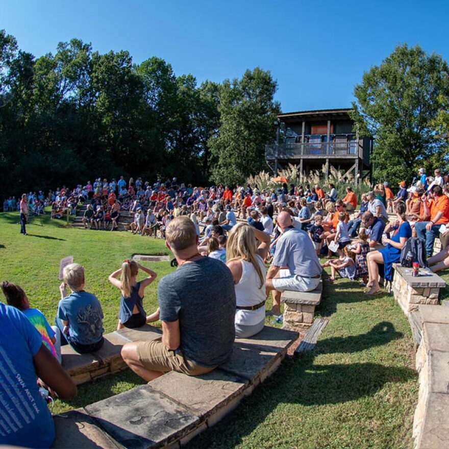 Experience birds of prey eye-to-eye during Auburn University Raptor Center’s Football, Fans, and Feathers show.