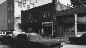 Downtown Lawrence during filming of The Day After