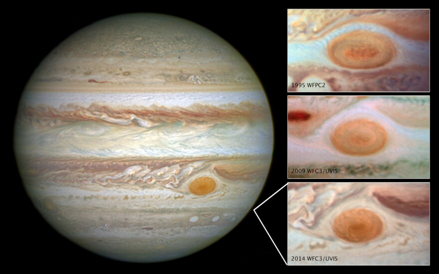 Jupiter's Great Red Spot is getting smaller.