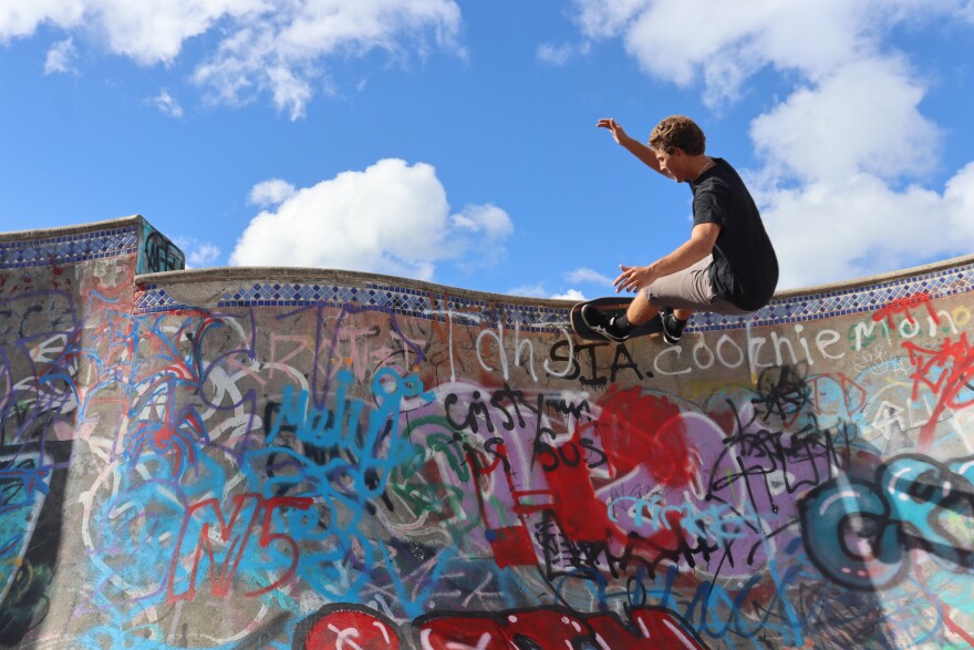 Luke Kurtz is the owner of Tiny Grindz Hawaii, a small business dedicated to handcrafting miniature skateboards, or "fingerboards."