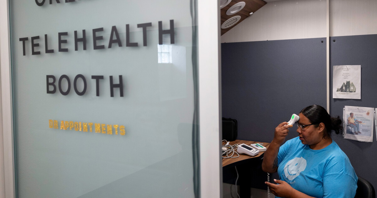 Booth Helper Telehealth booths help connect patients, providers in rural Oklahoma ...