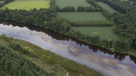 Last summer an oil sheen could be seen along the Kalamazoo River. Now crews are working to clean up the oil that sunk to the bottom.