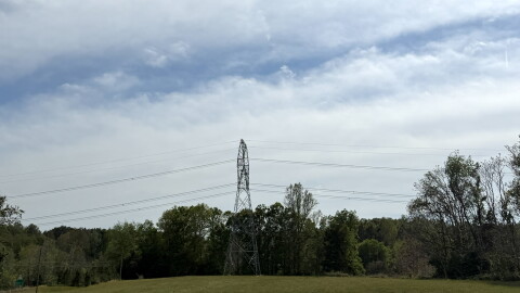 Existing transmission lines run near James Madison Highway near the E.W. Thomas Store in Palmyra.