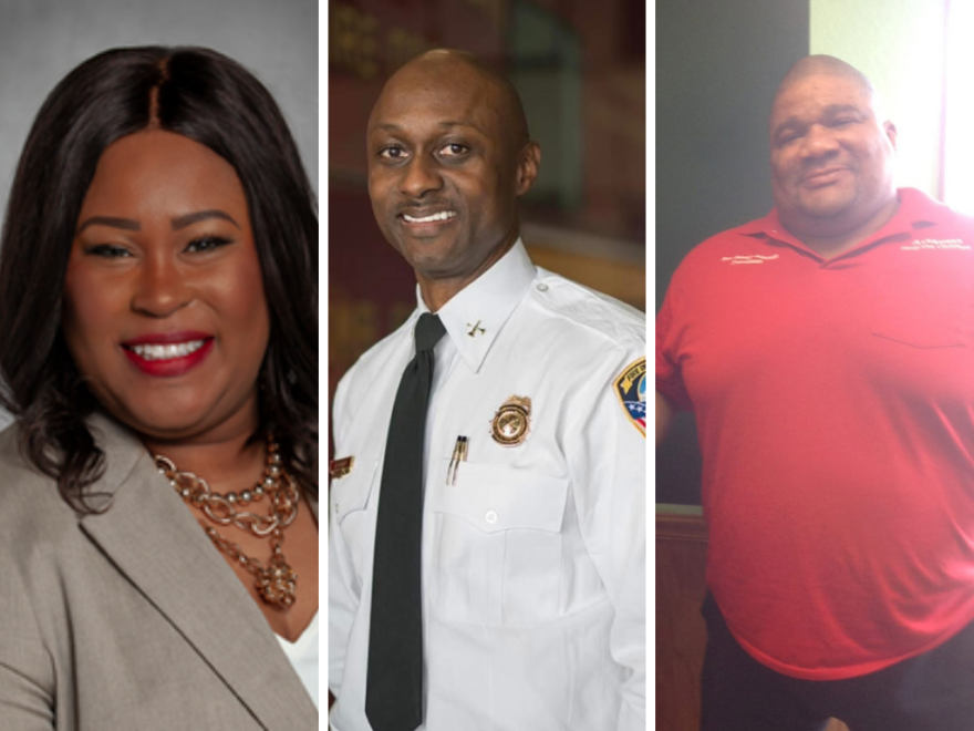 (From left to right) Natalie James, Joe Gray and the Rev. Benny Johnson are in a three-way race to represent Ward 7 on the Little Rock City Board of Directors.