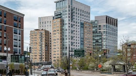 The Blue Cross & Blue Shield of R.I. headquarters seen at right in Providence.