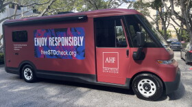 "Wellness on Wheels" the fully electric mobile STI testing and treatment vehicle. The vehicle was unveiled Aug 28 2026 by the AIDS Healthcare Foundation.