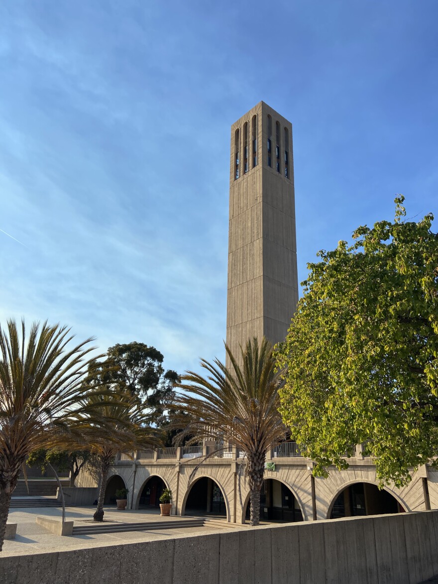 The UC Santa Barbara was campus was mostly empty at the height of the pandemic.