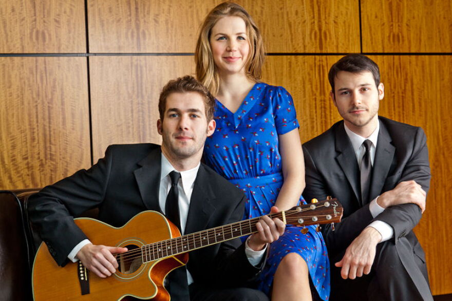 Three of the 8 member cast of Honalee vocalists.