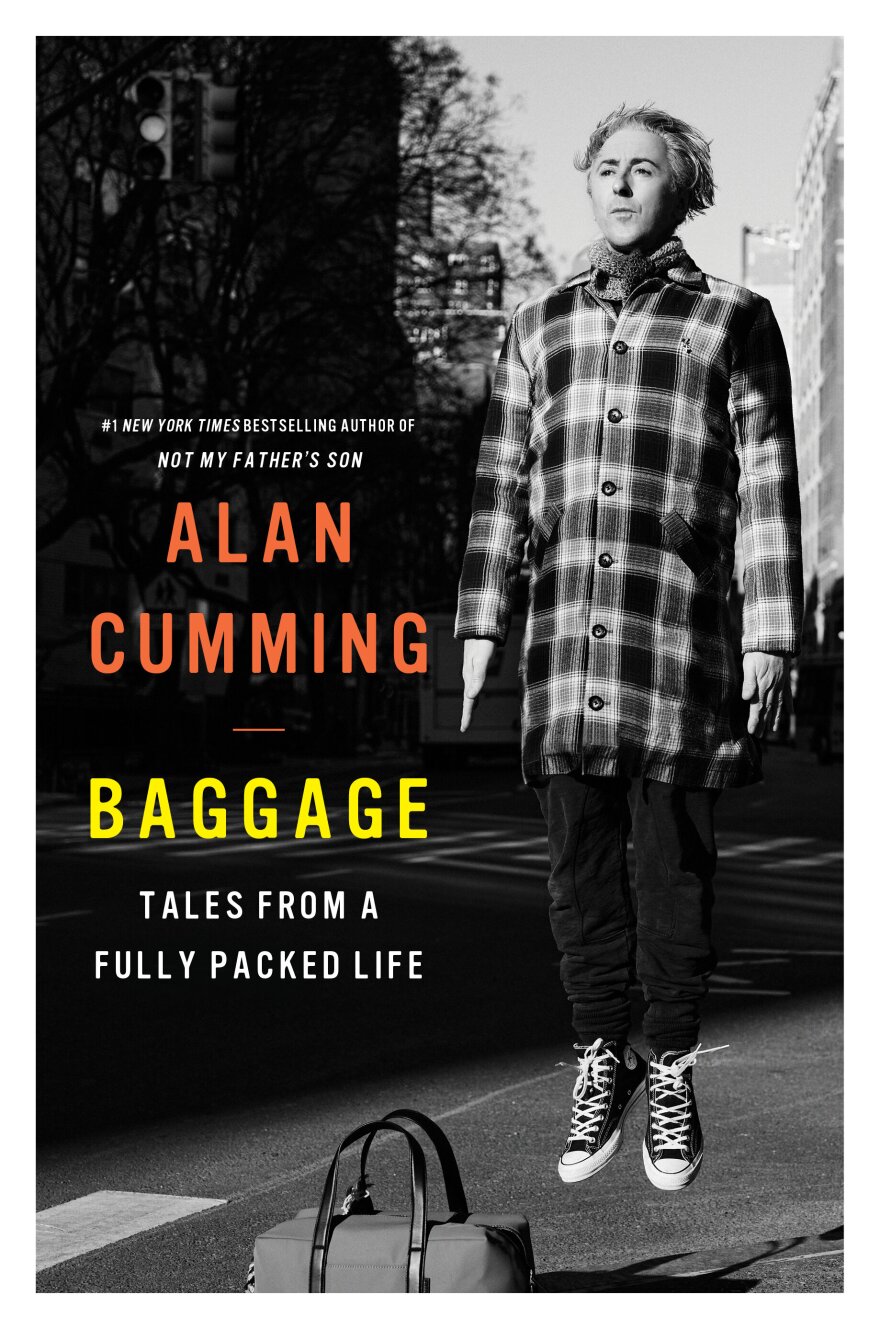 Book cover for "Baggage" by Alan Cumming