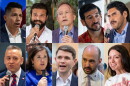 From top left: Republicans Carlos De La Cruz, Brandon Herrera, Ken Paxton, Marc LaHood and Jorge Borrego are shown. From bottom left: Johnny Garcia, Katy Padilla Stout, James Talarico, Zack Dunn and Kristian Carranza are shown.