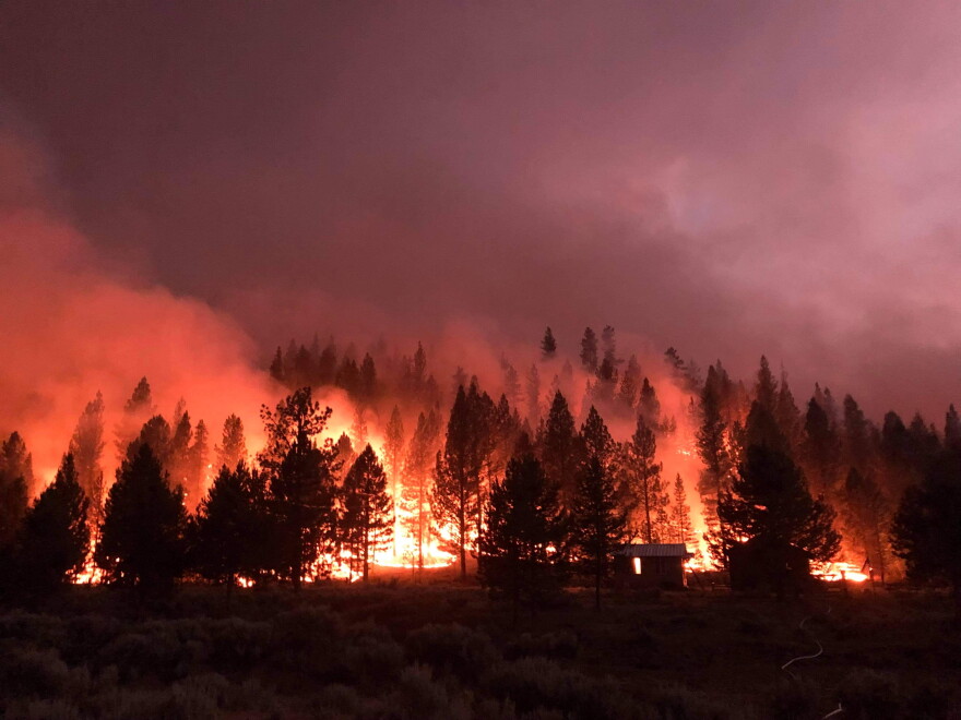  The Bootleg Fire, burning on the Fremont-Winema National Forest