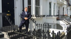 Realtor Simon Rose stands in front of a home he's working to sell in London's Chelsea neighborhood. The home is on the market for a little over $7 million, but the asking price has been cut $700,000 since Britain voted in June to leave the European Union.