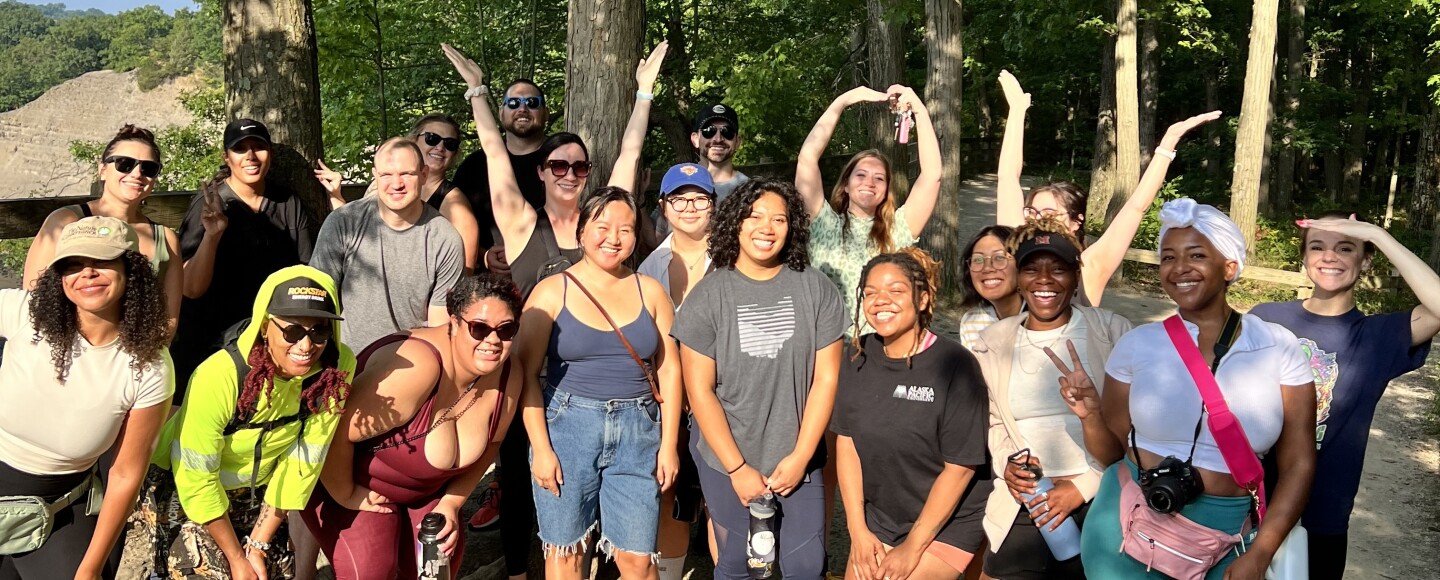 Yap Out Yonder, a local walking club host events at various Northeast Ohio parks and walking trails every other Sunday.