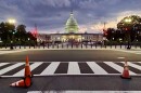 Storm clouds over the U.S. Capitol building in Washington, D.C. 